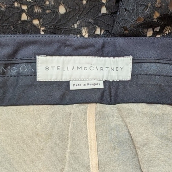STELLA McCartney Black Lace Cuffed Culottes Pants (EU 38 / US 4) - Picture 3 of 8